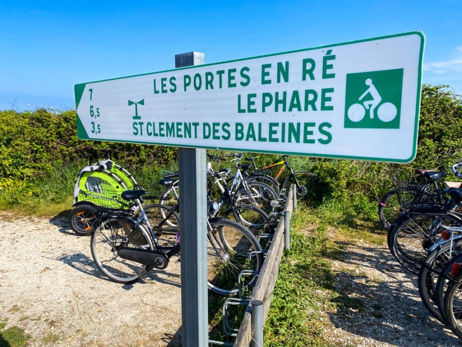 Quelle est la distance totale des pistes cyclables sur l'île de Ré ?